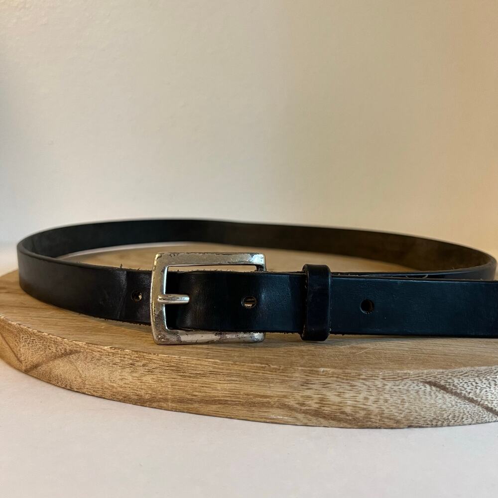 Eddie Bauer USA Made Genuine Italian Leather Worn in Unisex Belt Size XL
